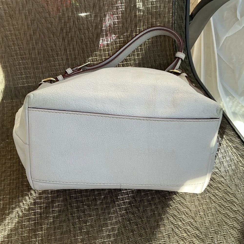 Dooney & Bourke Cream Leather Shoulder Bag